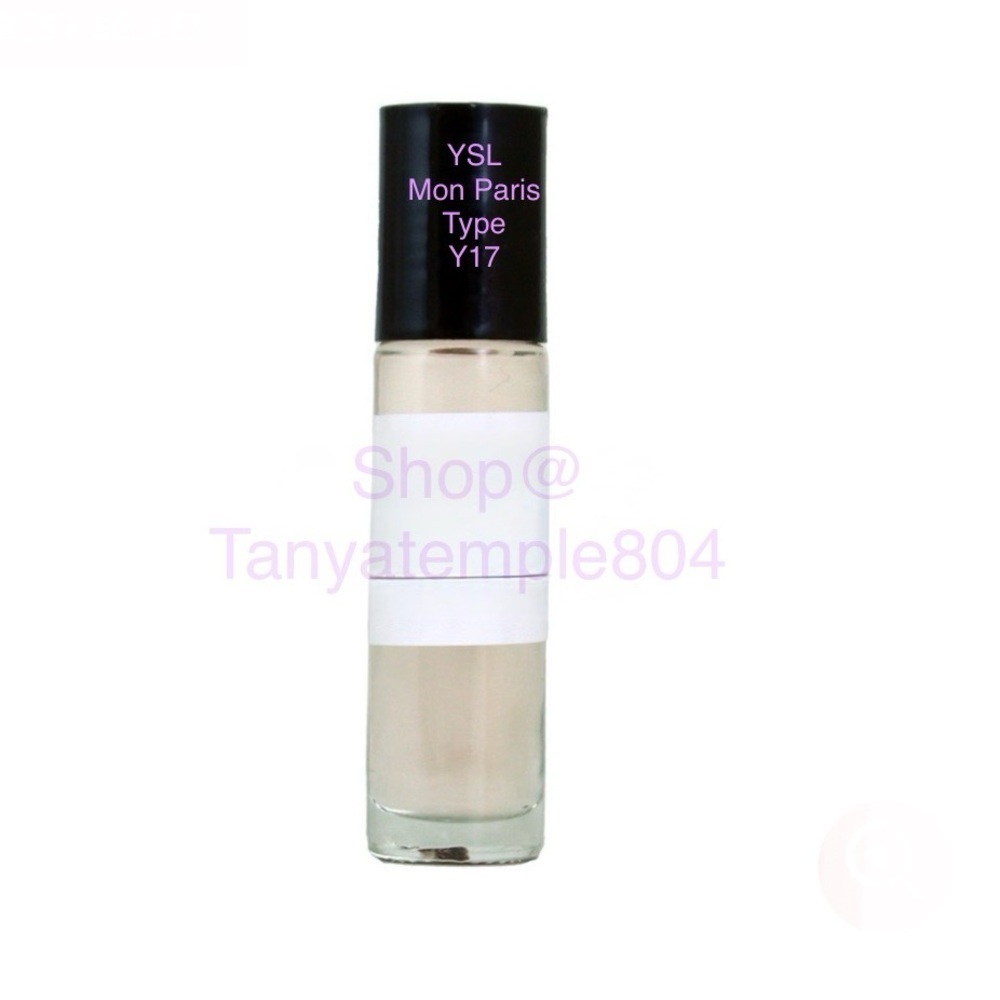 Mon Paris (W) Type 1/3 Glass Roll-On bottle. Carry Size For Personal Use